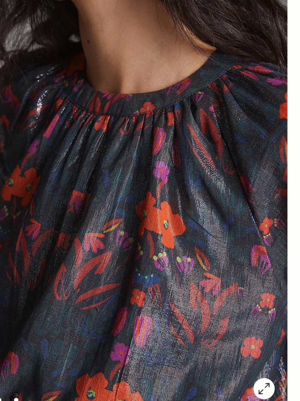 Roopa Pemmaraju floral blouse Anthropologie S - Picture 3 of 9